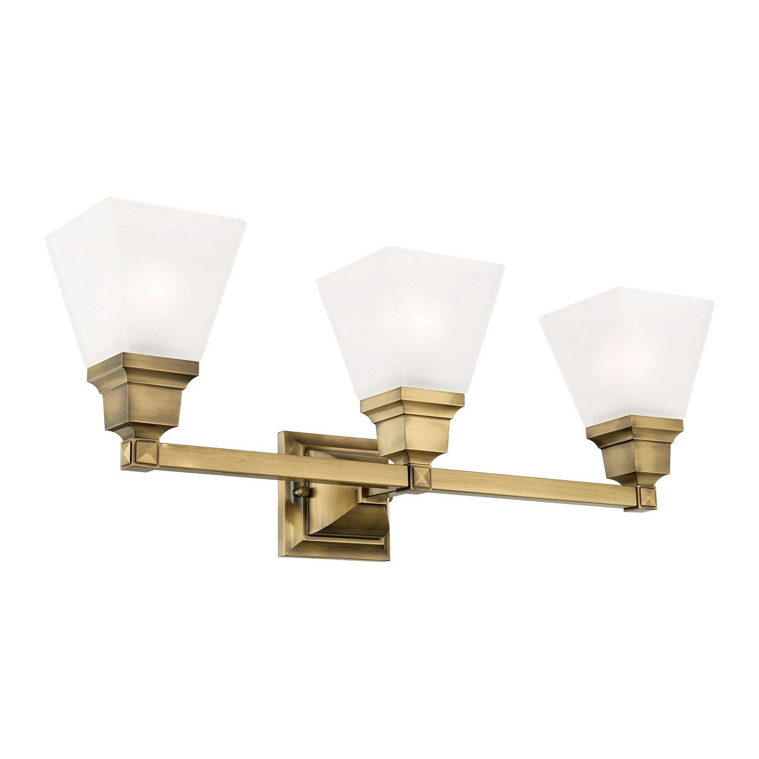 Livex Lighting - 1033-01 - Three Light Bath Vanity - Mission - Antique Brass