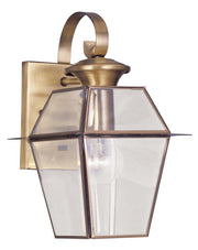 Livex Lighting - 2181-01 - One Light Outdoor Wall Lantern - Westover - Antique Brass