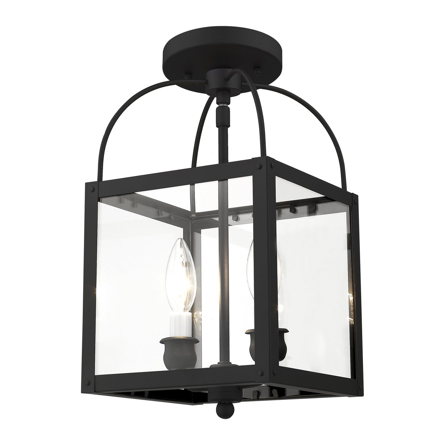 Livex Lighting - 4041-04 - Two Light Mini Pendant/Ceiling Mount - Milford - Black