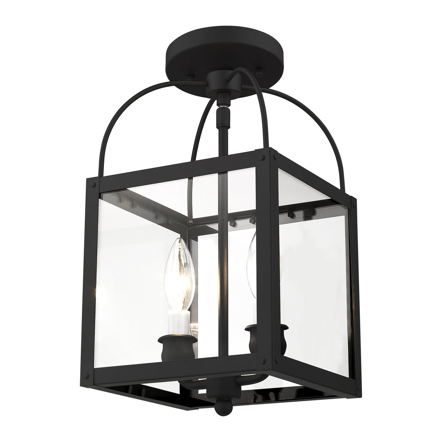 Livex Lighting - 4041-04 - Two Light Mini Pendant/Ceiling Mount - Milford - Black