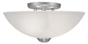 Livex Lighting - 4207-91 - Two Light Ceiling Mount - Somerset - Brushed Nickel
