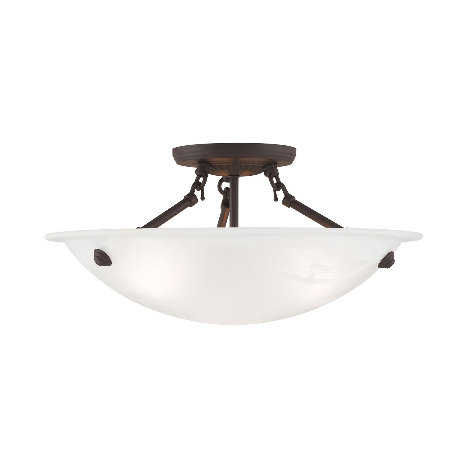 Livex Lighting - 4273-07 - Three Light Ceiling Mount - Oasis - Bronze