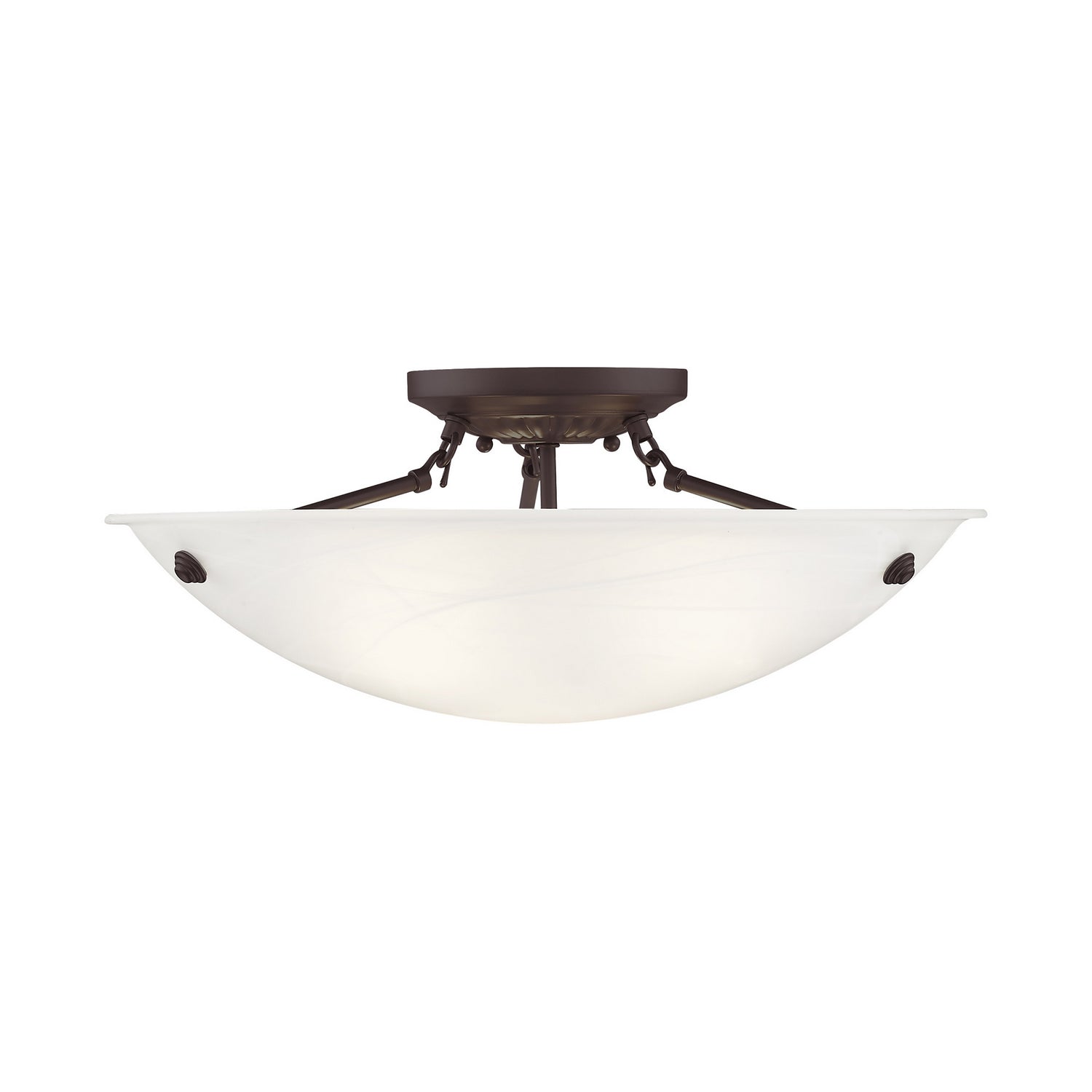 Livex Lighting - 4274-07 - Three Light Ceiling Mount - Oasis - Bronze