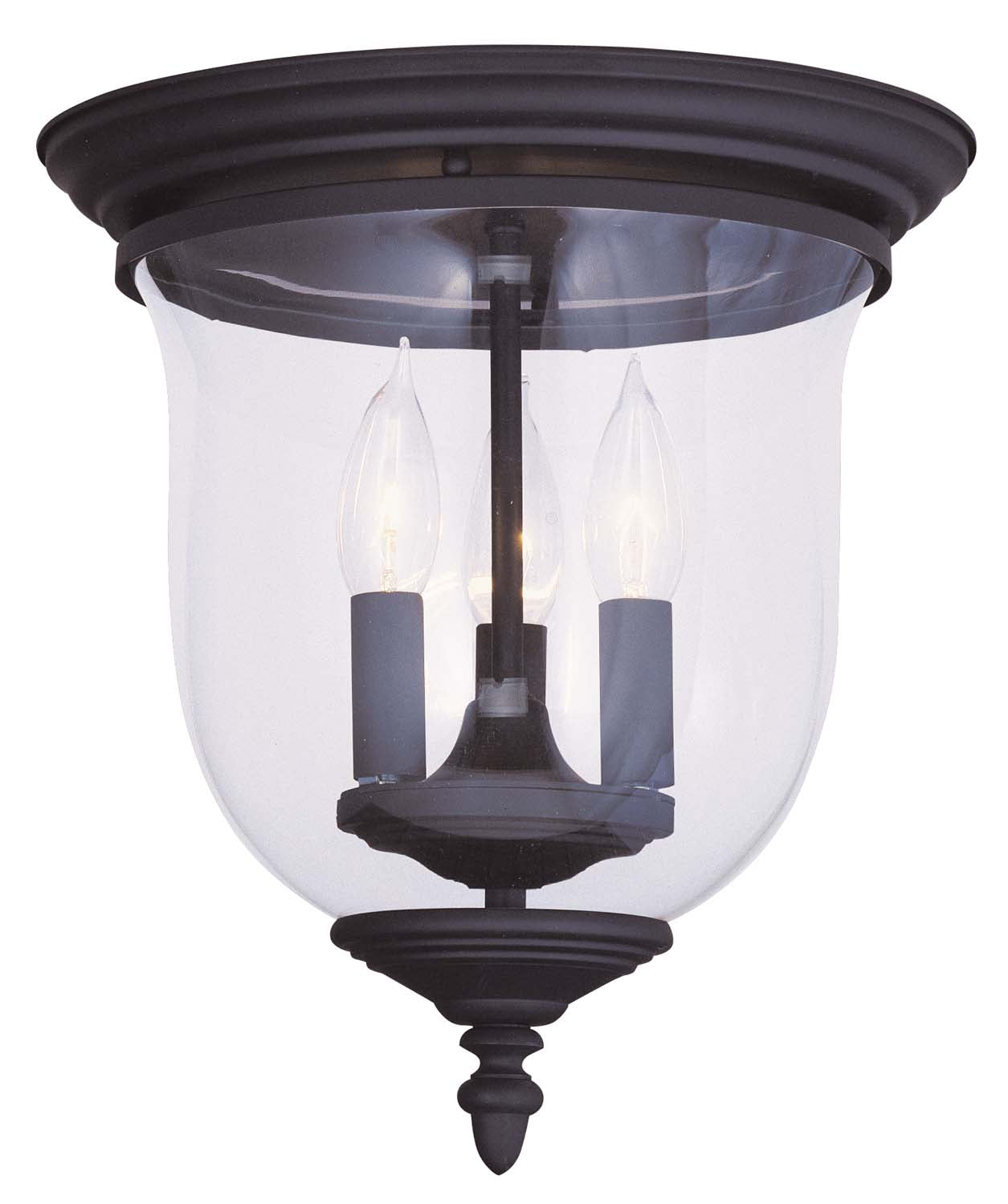Livex Lighting - 5021-04 - Three Light Ceiling Mount - Legacy - Black