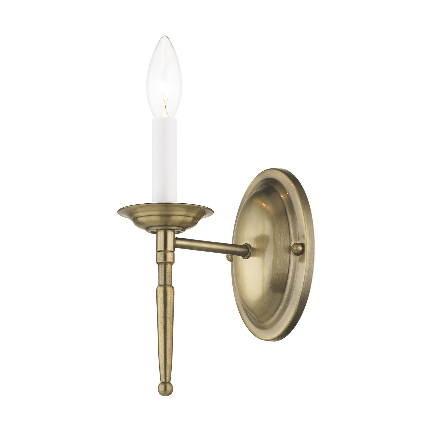 Livex Lighting - 5121-01 - One Light Wall Sconce - Williamsburgh - Antique Brass