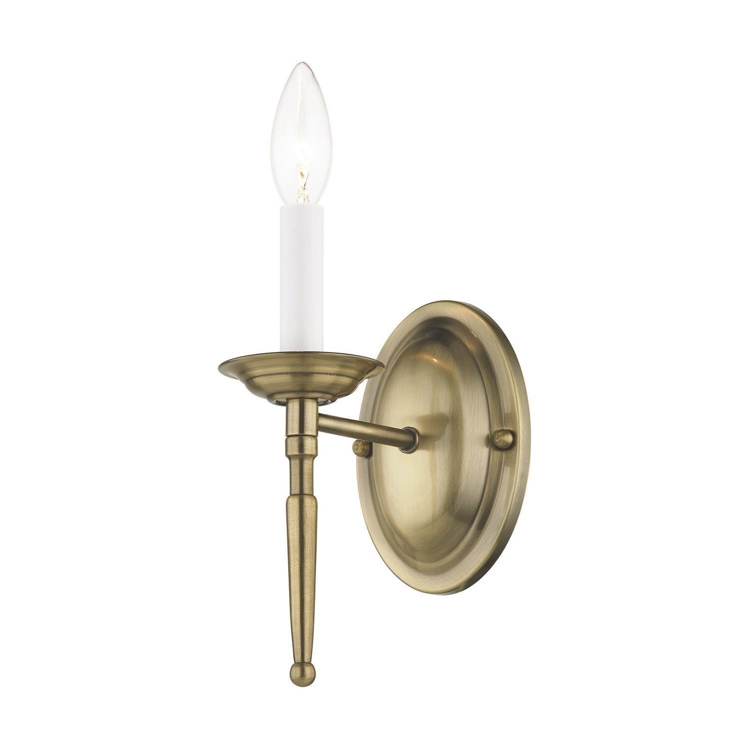 Livex Lighting - 5121-01 - One Light Wall Sconce - Williamsburgh - Antique Brass
