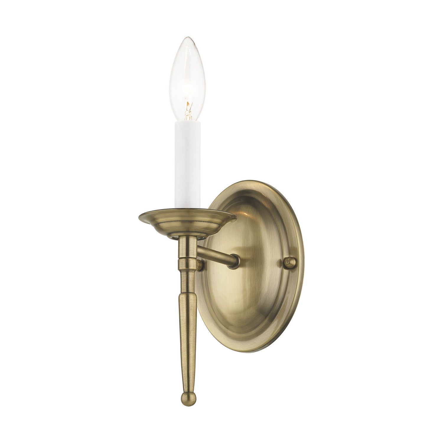 Livex Lighting - 5121-01 - One Light Wall Sconce - Williamsburgh - Antique Brass
