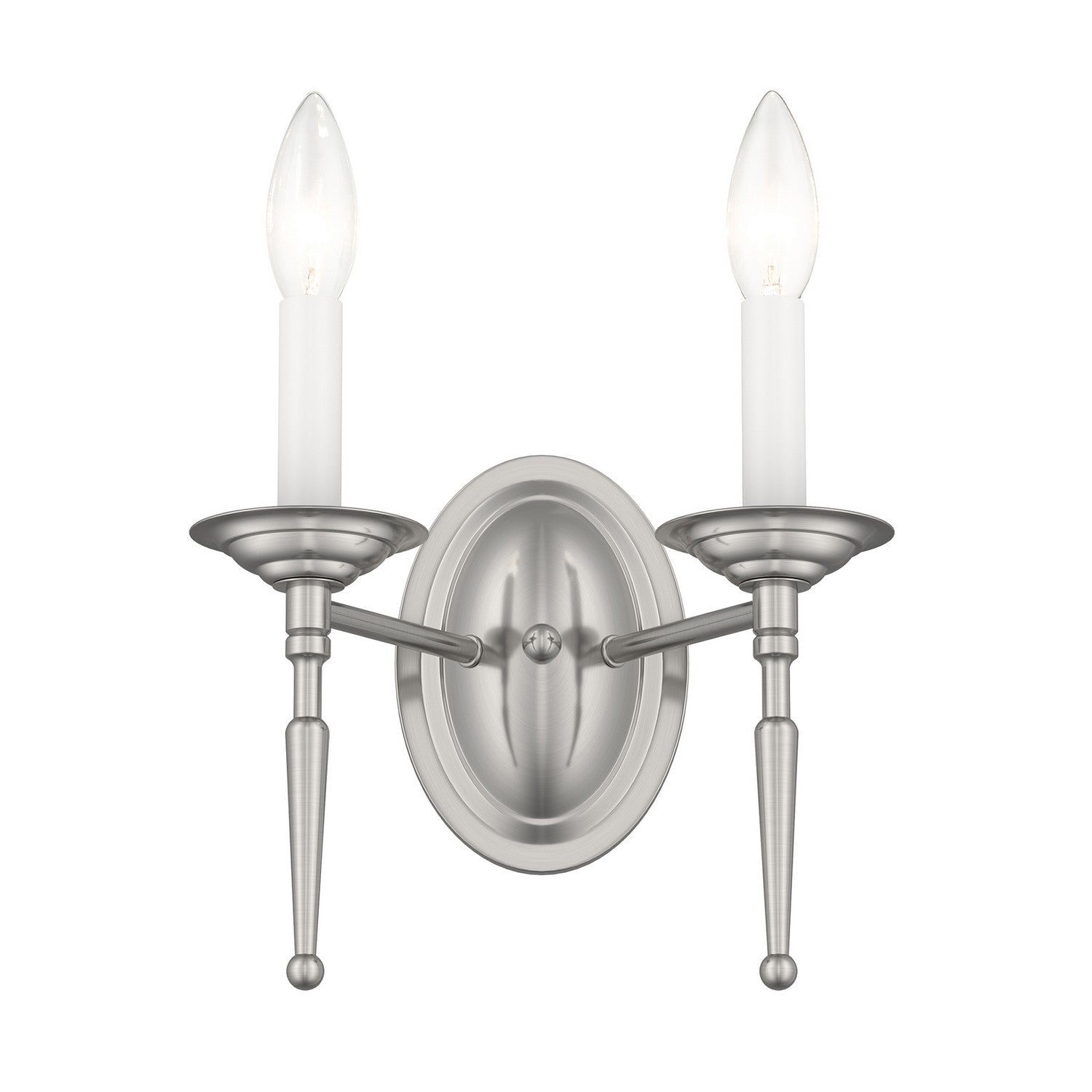 Livex Lighting - 5122-91 - Two Light Wall Sconce - Williamsburgh - Brushed Nickel