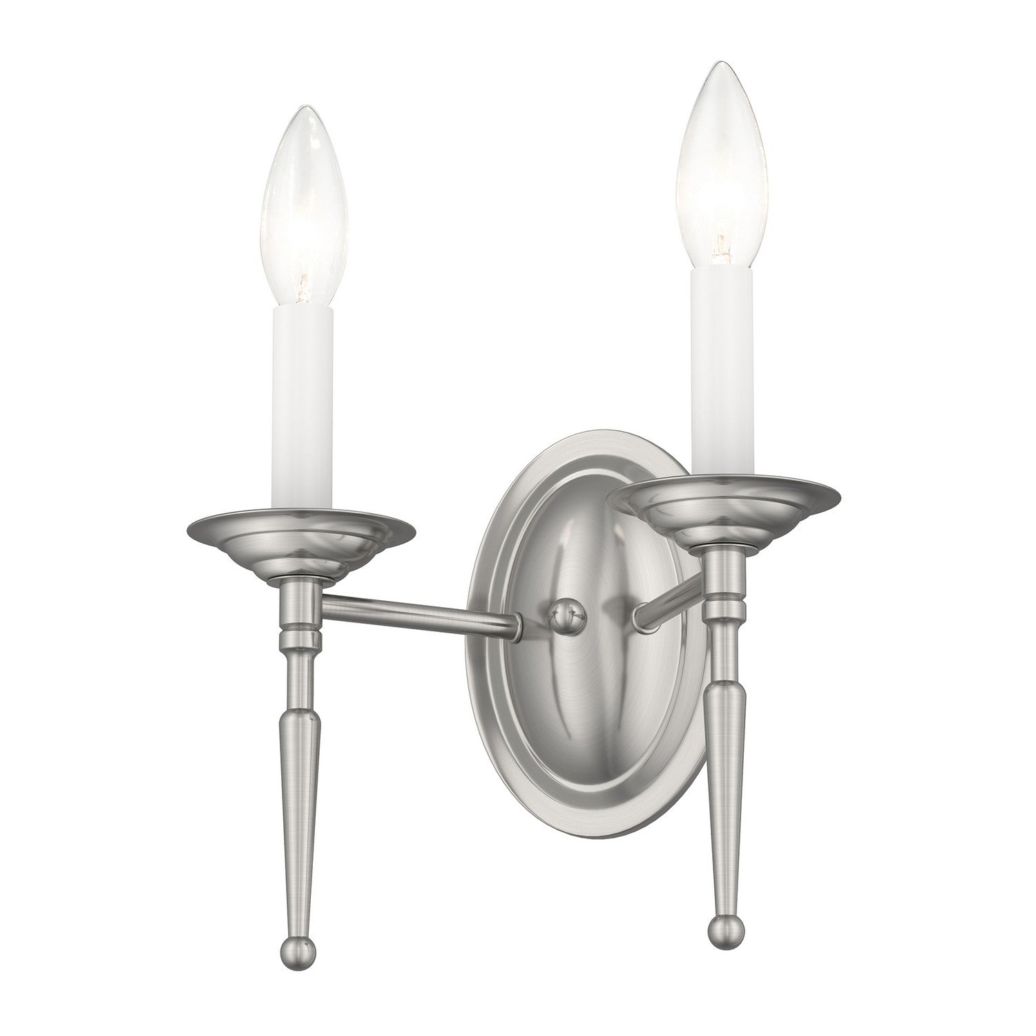 Livex Lighting - 5122-91 - Two Light Wall Sconce - Williamsburgh - Brushed Nickel