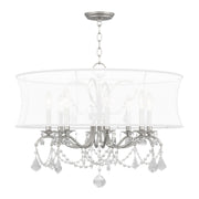 Livex Lighting - 6308-91 - Eight Light Chandelier - Newcastle - Brushed Nickel