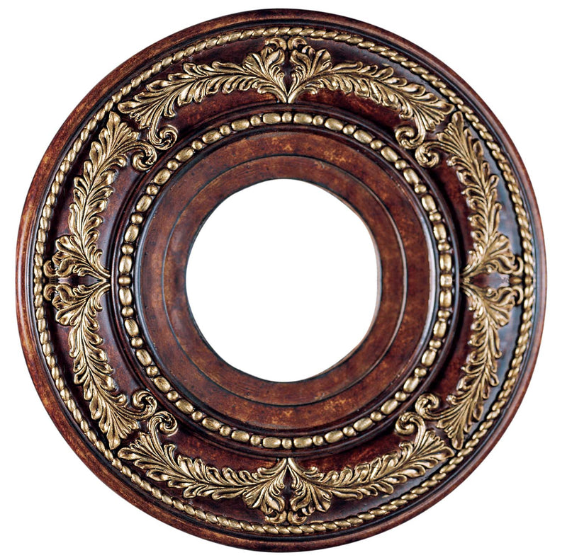 Livex Lighting - 8204-63 - Ceiling Medallion - Versailles - Hand Applied Verona Bronze w/ Gildeds