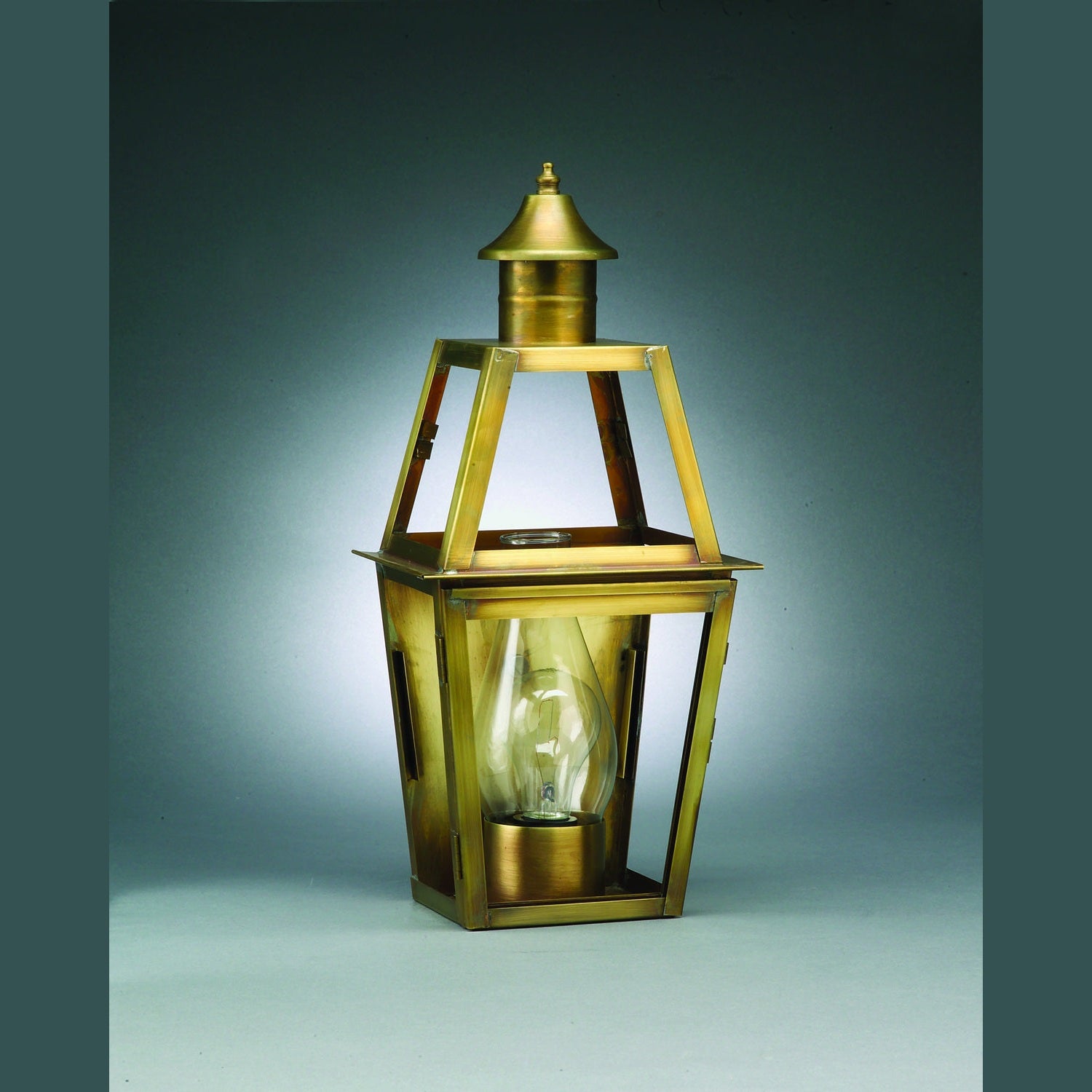 Northeast Lantern - 2231-AB-CIM-CLR - One Light Wall Mount - Uxbridge - Antique Brass