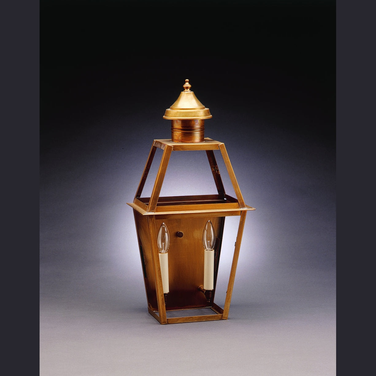 Northeast Lantern - 2241-AB-LT2-CLR - Two Light Wall Mount - Uxbridge - Antique Brass