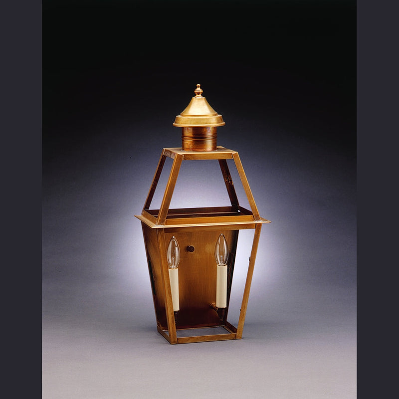 Northeast Lantern - 2241-AB-LT2-CLR - Two Light Wall Mount - Uxbridge - Antique Brass