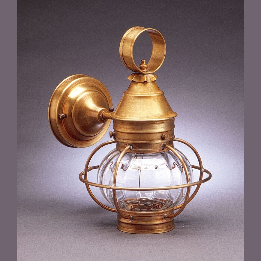 Northeast Lantern - 2515-AB-MED-OPT-NS - One Light Wall Mount - Onion - Antique Brass