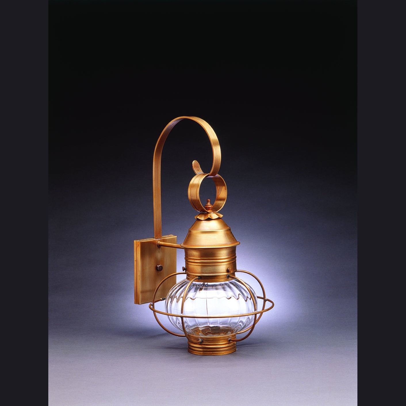 Northeast Lantern - 2531-AB-MED-OPT - One Light Wall Mount - Onion - Antique Brass