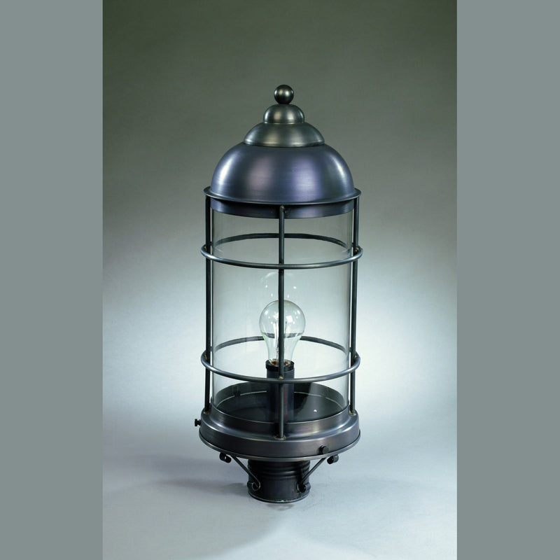 Northeast Lantern - 3533-DB-MED-CLR - One Light Post Mount - Nautical - Dark Brass