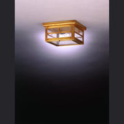 Northeast Lantern - 4304-AB-MED-SMG - One Light Flush Mount - Flush Mount - Antique Brass