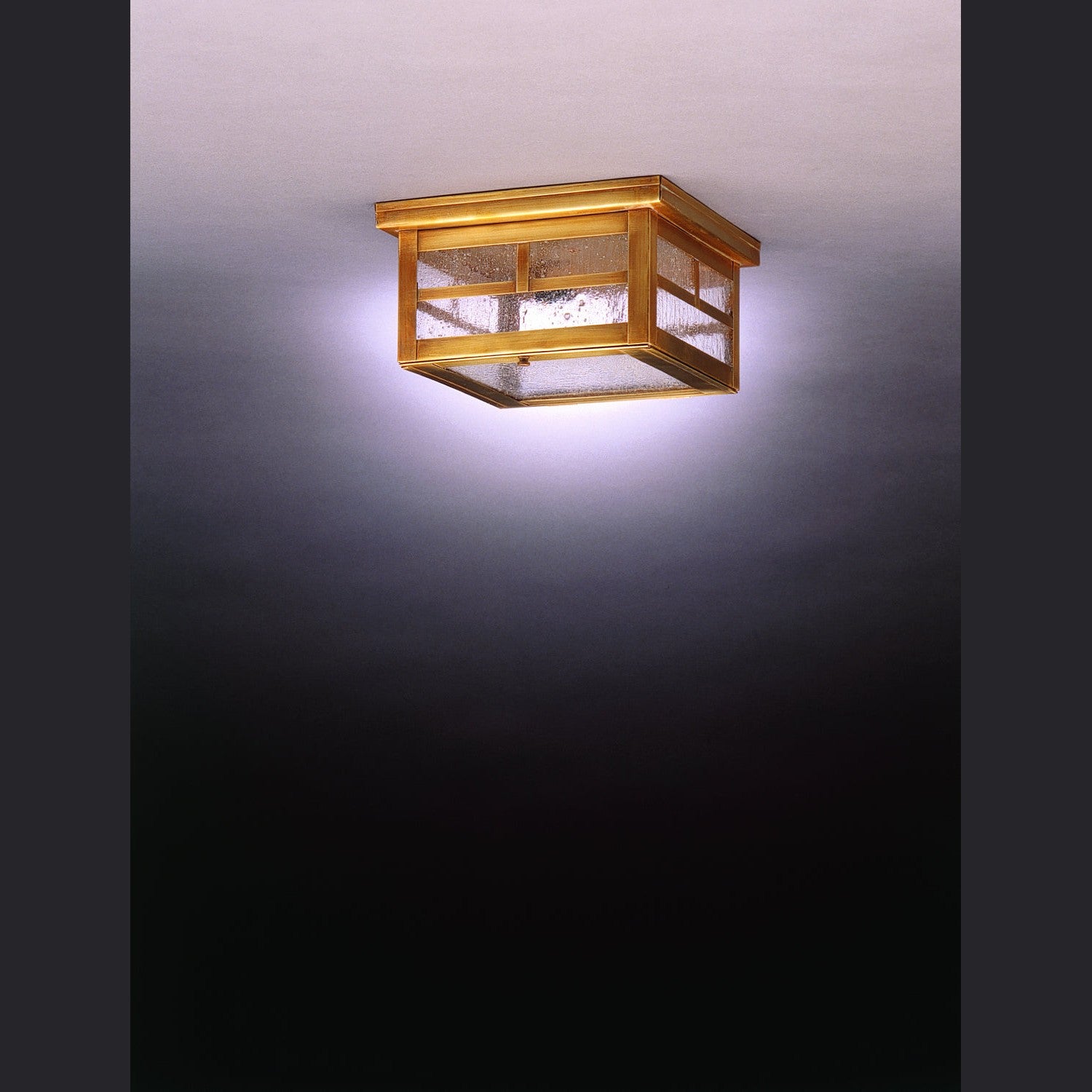 Northeast Lantern - 4304-AB-MED-SMG - One Light Flush Mount - Flush Mount - Antique Brass