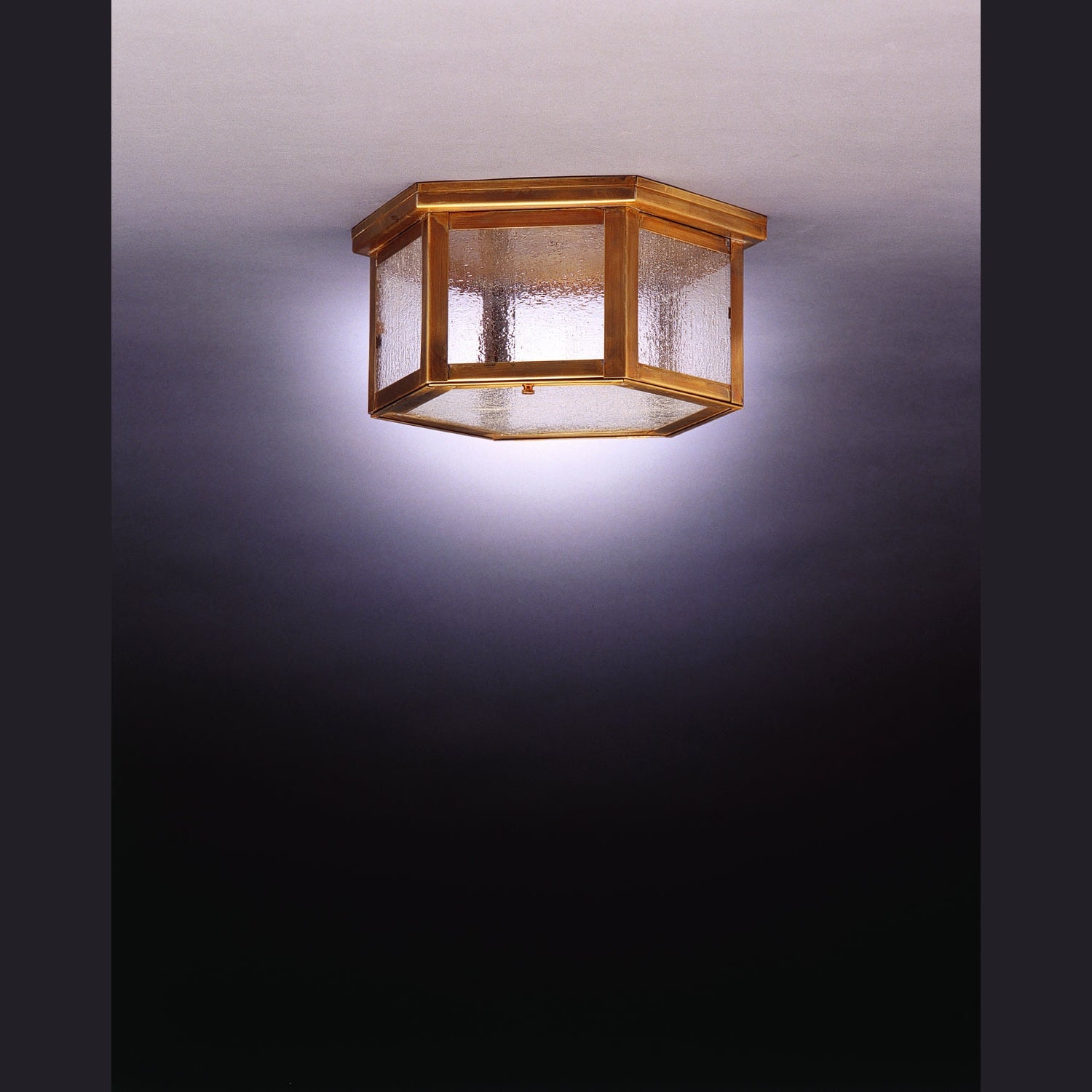 Northeast Lantern - 4604-AB-MED2-SMG - Two Light Flush Mount - Flush Mount - Antique Brass
