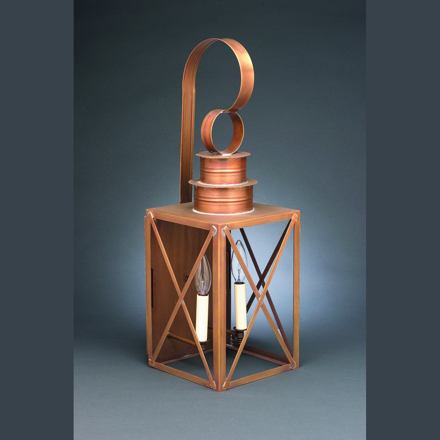 Northeast Lantern - 5051-AB-LT2-CLR - Two Light Wall Mount - Suffolk - Antique Brass