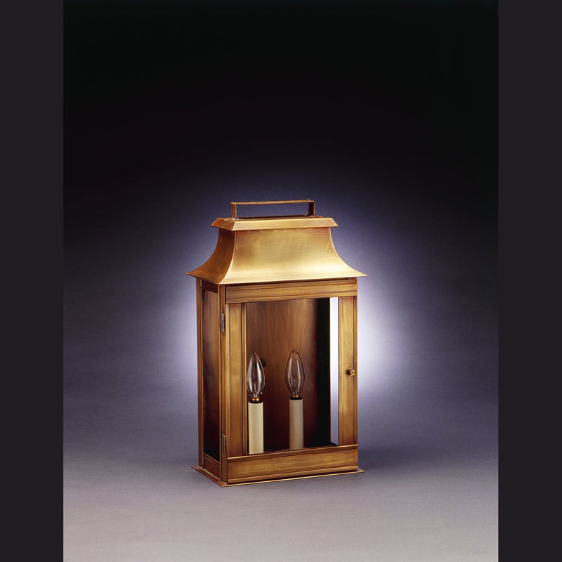 Northeast Lantern - 5721-AB-LT2-CLR - Two Light Wall Mount - Concord - Antique Brass