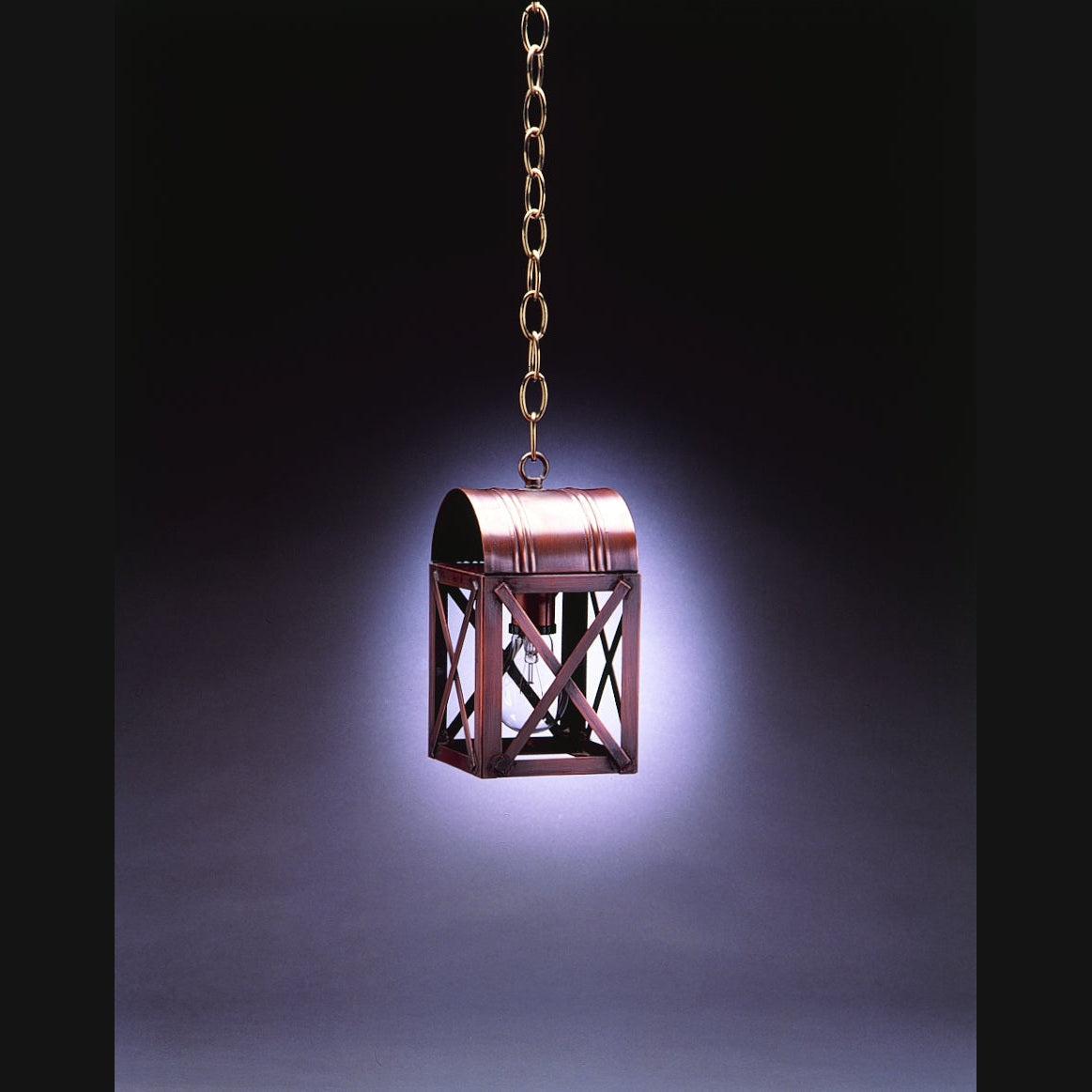 Northeast Lantern - 6012-DB-MED-CLR - One Light Hanging Lantern - Adams - Dark Brass