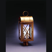 Northeast Lantern - 6053-AB-LT3-CLR - Three Light Post Mount - Adams - Antique Brass