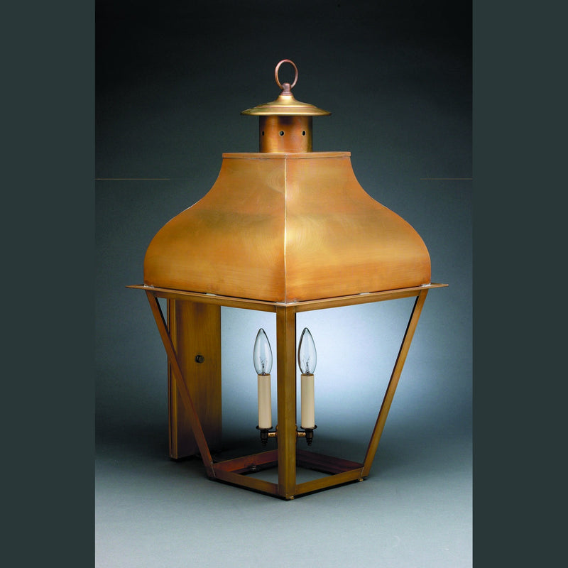 Northeast Lantern - 7651-AB-LT3-CLR - Three Light Wall Mount - Stanfield - Antique Brass