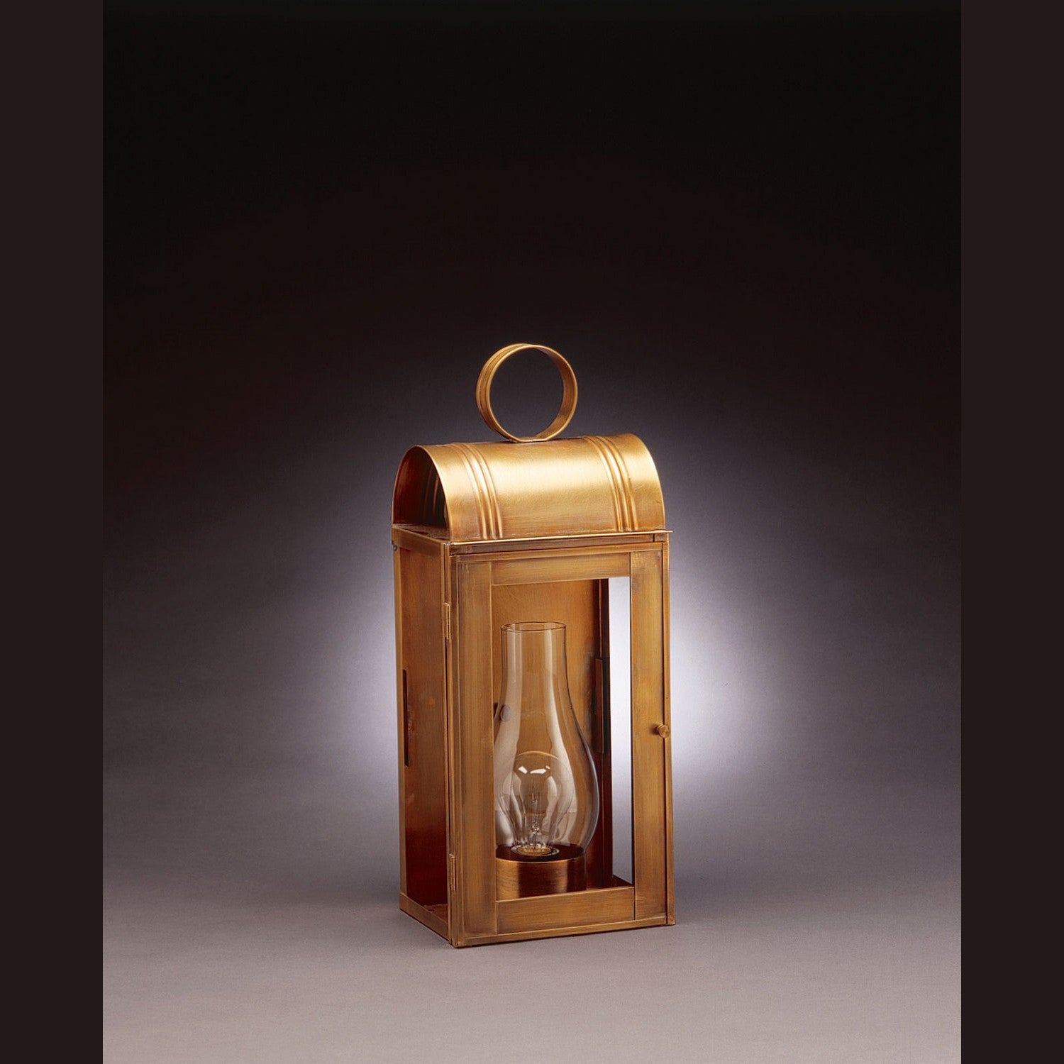 Northeast Lantern - 8041-AB-CIM-CLR - One Light Wall Mount - Livery - Antique Brass