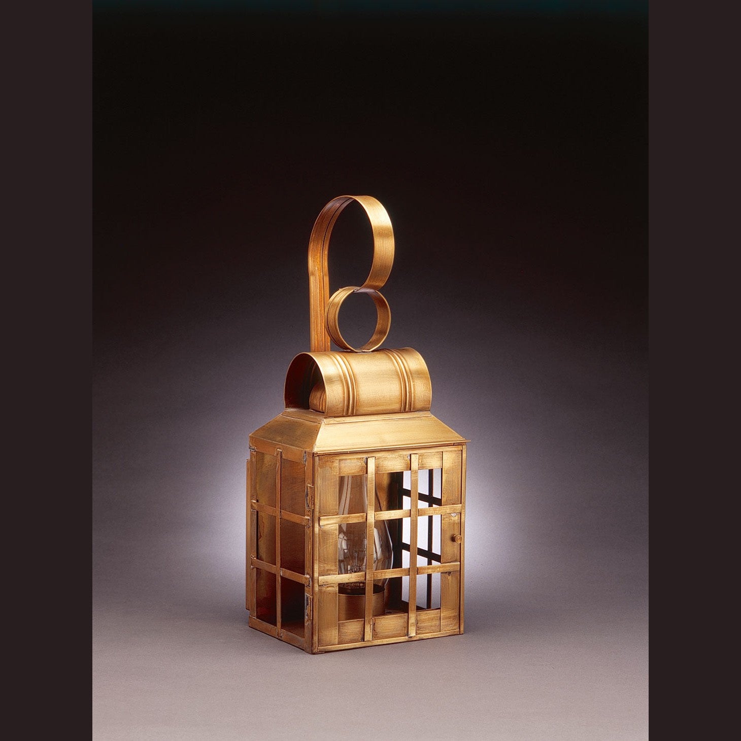 Northeast Lantern - 8131-AB-CIM-CLR - One Light Wall Mount - Lynn - Antique Brass