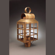 Northeast Lantern - 8133-AB-CIM-CLR - One Light Post Mount - Lynn - Antique Brass
