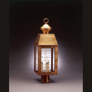 Northeast Lantern - 8353-AB-LT3-CLR - Three Light Post Mount - Woodcliffe - Antique Brass