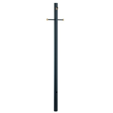 Acclaim Lighting - 96-320BK - Post With Photocell And Cross Arm - Direct Burial Lamp Posts - Matte Black