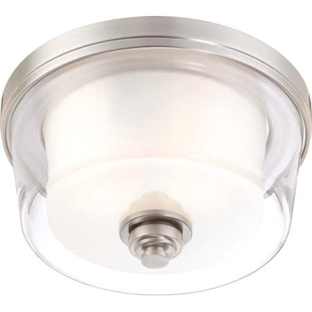 Nuvo Lighting - 60-4651 - Two Light Flush Mount - Decker - Brushed Nickel