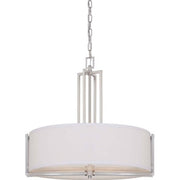 Nuvo Lighting - 60-4756 - Four Light Pendant - Gemini - Brushed Nickel