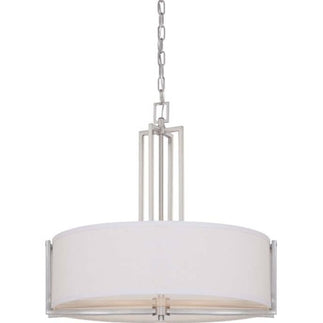 Nuvo Lighting - 60-4756 - Four Light Pendant - Gemini - Brushed Nickel