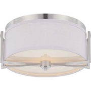Nuvo Lighting - 60-4761 - Two Light Flush Mount - Gemini - Brushed Nickel