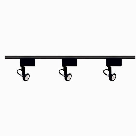 Nuvo Lighting - TK315 - Three Light Track Kit - Track Lighting Kits Black - Black
