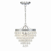 Crystorama - 130-CH - Three Light Mini Chandelier - Calypso - Polished Chrome