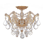 Crystorama - 4430-GD-CL-MWP - Three Light Semi Flush Mount - Maria Theresa - Gold