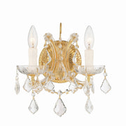 Crystorama - 4472-GD-CL-MWP - Two Light Wall Sconce - Maria Theresa - Gold