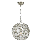 Crystorama - 527-SA - One Light Mini Chandelier - Palla - Antique Silver