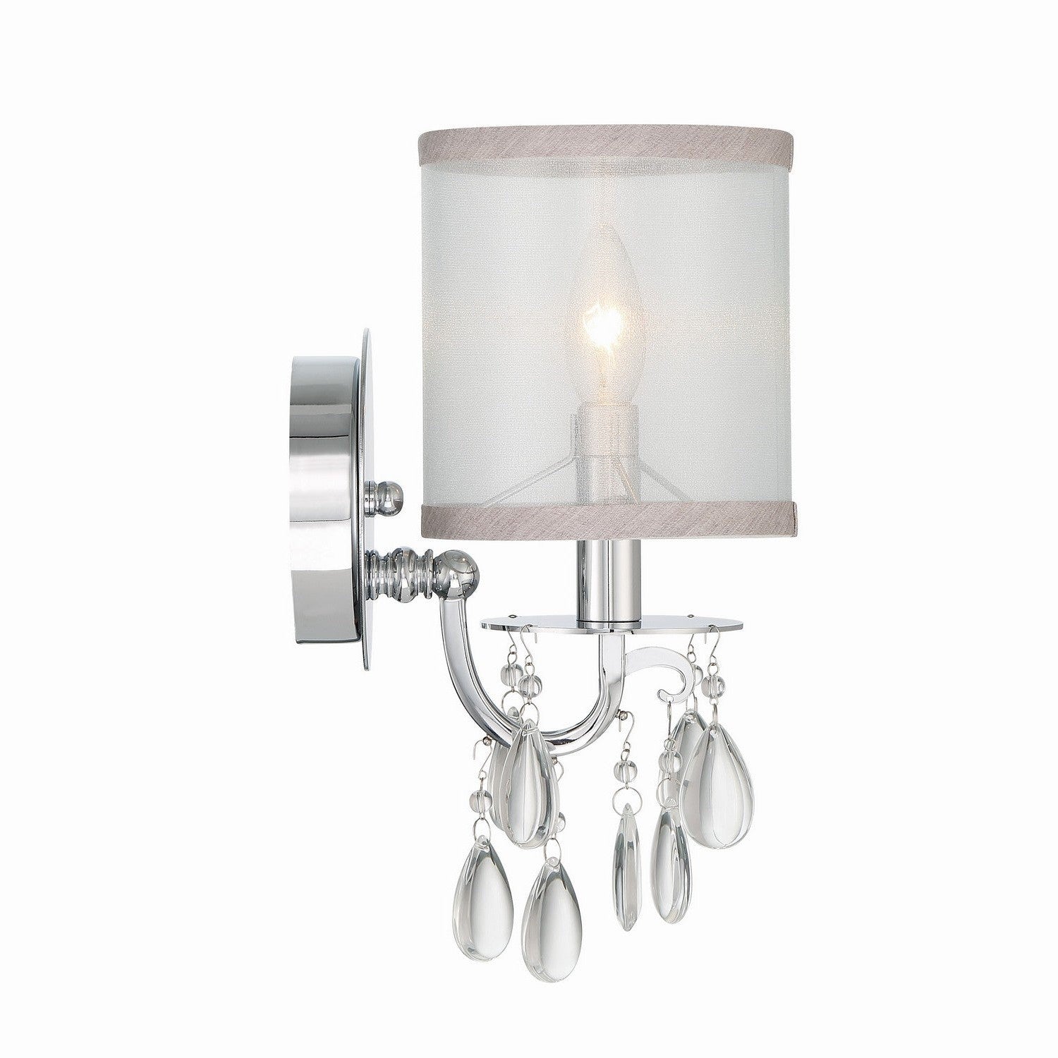 Crystorama - 5621-CH - One Light Wall Sconce - Hampton - Polished Chrome