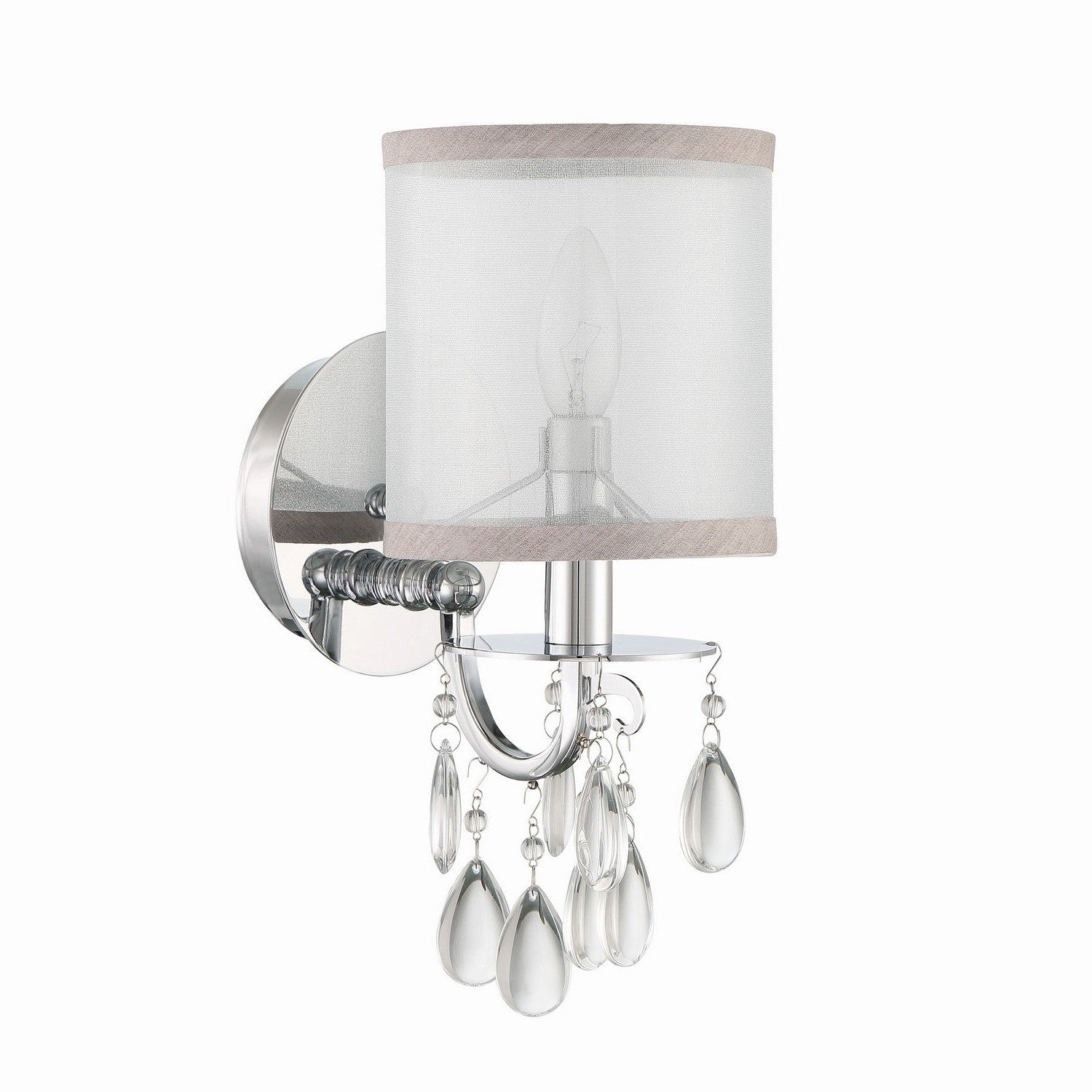 Crystorama - 5621-CH - One Light Wall Sconce - Hampton - Polished Chrome