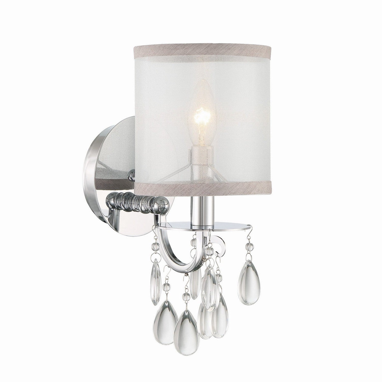Crystorama - 5621-CH - One Light Wall Sconce - Hampton - Polished Chrome