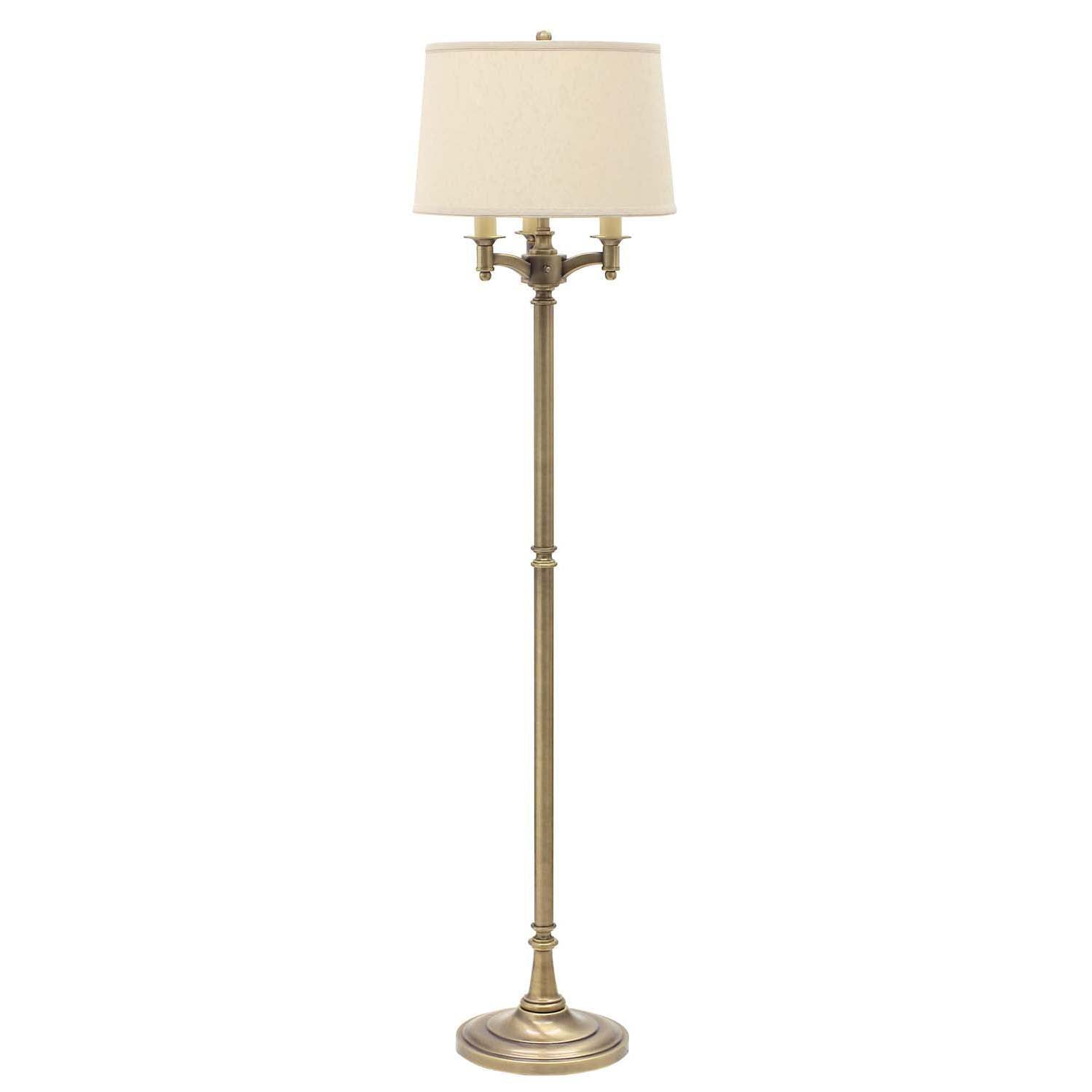 House of Troy - L800-AB - Four Light Floor Lamp - Lancaster - Antique Brass