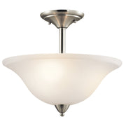 Kichler - 42879NI - Three Light Semi Flush Mount - Nicholson - Brushed Nickel