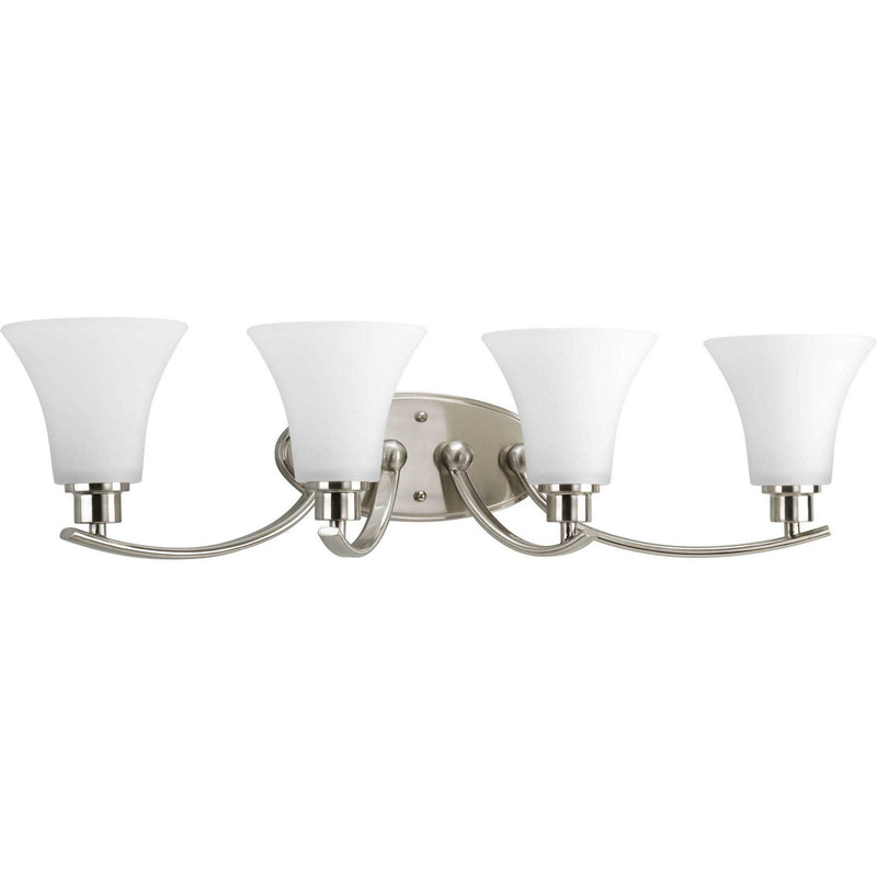 Progress Lighting - P2003-09 - Four Light Bath Bracket - Joy - Brushed Nickel