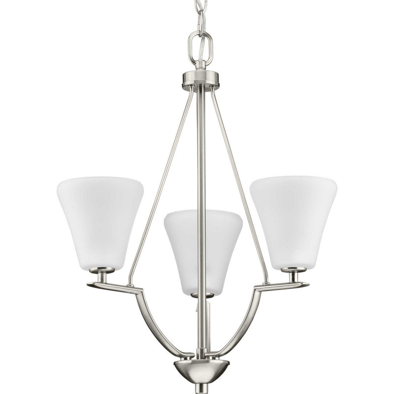 Progress Lighting - P3821-09 - Three Light Chandelier - Bravo - Brushed Nickel